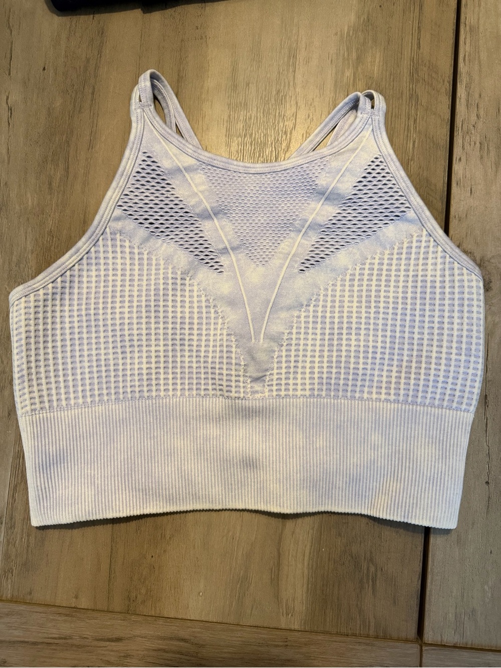 Betsey Johnson Light Lavender High Neck Seamless Sports Bralette